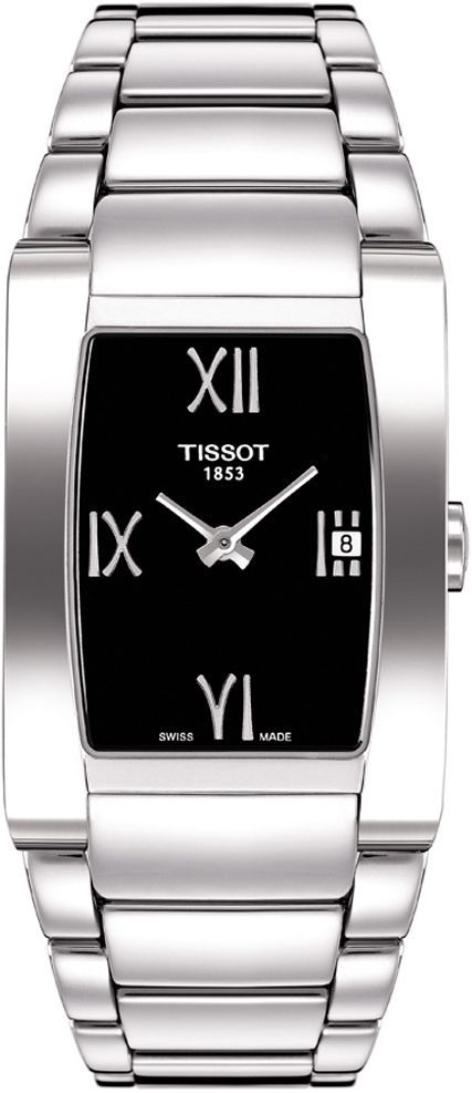 Tissot T-Lady Generosi T Black Dial 24.5 mm Quartz Watch For Women - 1