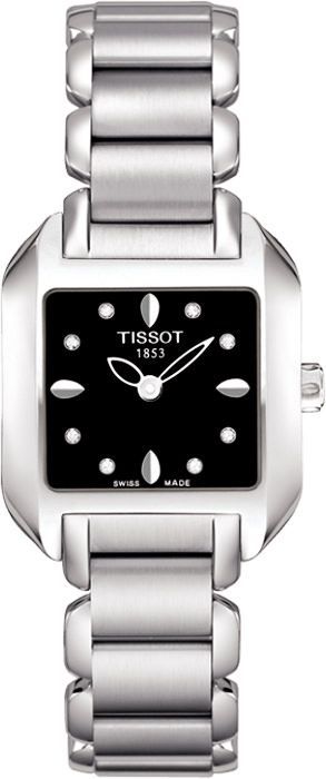Tissot T Wave 24 mm Watch in Black Dial For Women - 1