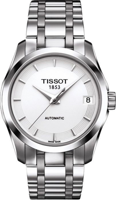 Tissot T-Classic  White Dial 32 mm Automatic Watch For Women - 1