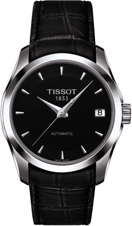 Tissot T-Classic  Black Dial 32 mm Automatic Watch For Women - 1