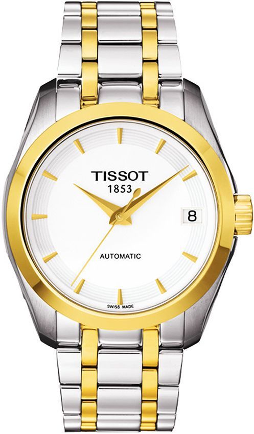 Tissot  33 mm Watch in White Dial For Women - 1