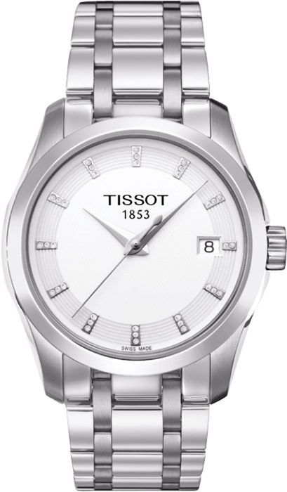 Tissot T-Lady  White Dial 32 mm Quartz Watch For Women - 1