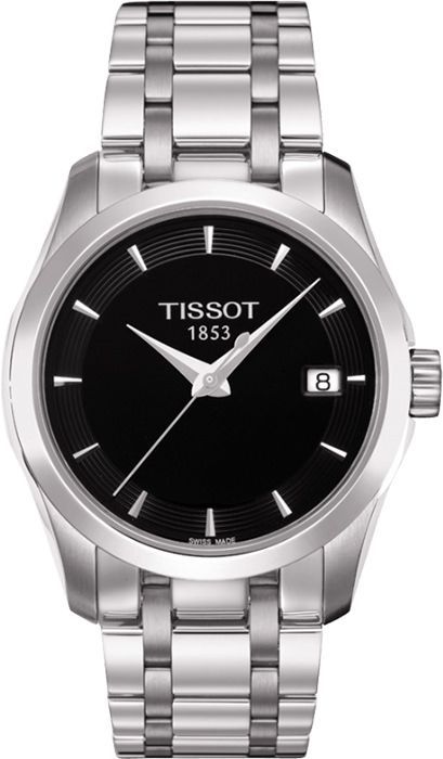 Tissot T-Classic  Black Dial 32 mm Quartz Watch For Women - 1