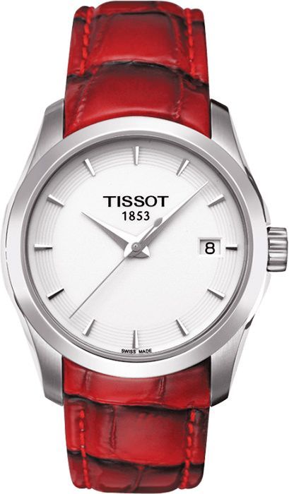 Tissot T-Classic  White Dial 32 mm Quartz Watch For Women - 1