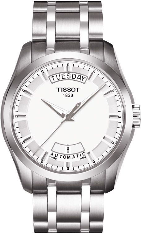 Tissot T-Classic  Silver Dial 39 mm Automatic Watch For Men - 1