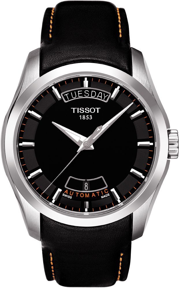 Tissot T-Lady  Black Dial 39 mm Automatic Watch For Men - 1