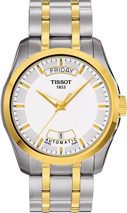 Tissot T-Lady  Silver Dial 39 mm Automatic Watch For Men - 1