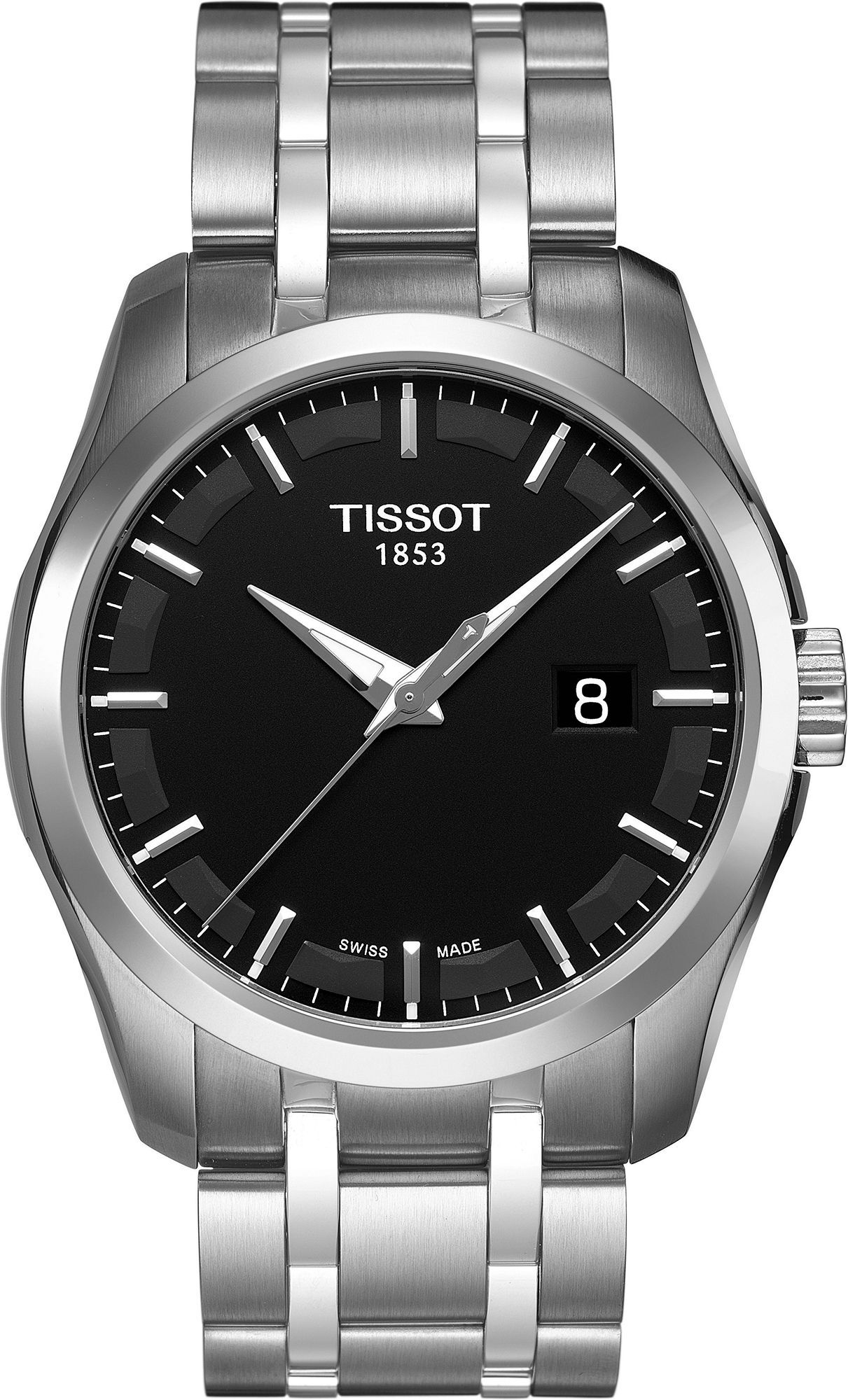 Tissot T-Classic Tissot Couturier Black Dial 39 mm Quartz Watch For Men - 1