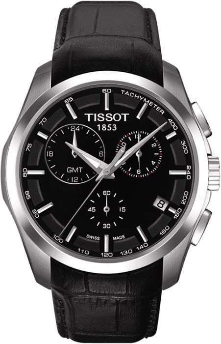 Tissot T-Classic  Black Dial 41 mm Quartz Watch For Men - 1