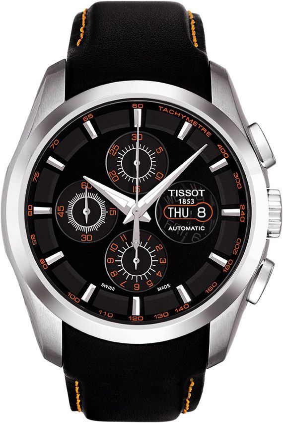 Tissot  43 mm Watch in Black Dial For Men - 1