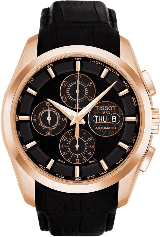 Tissot  43 mm Watch in Black Dial For Men - 1