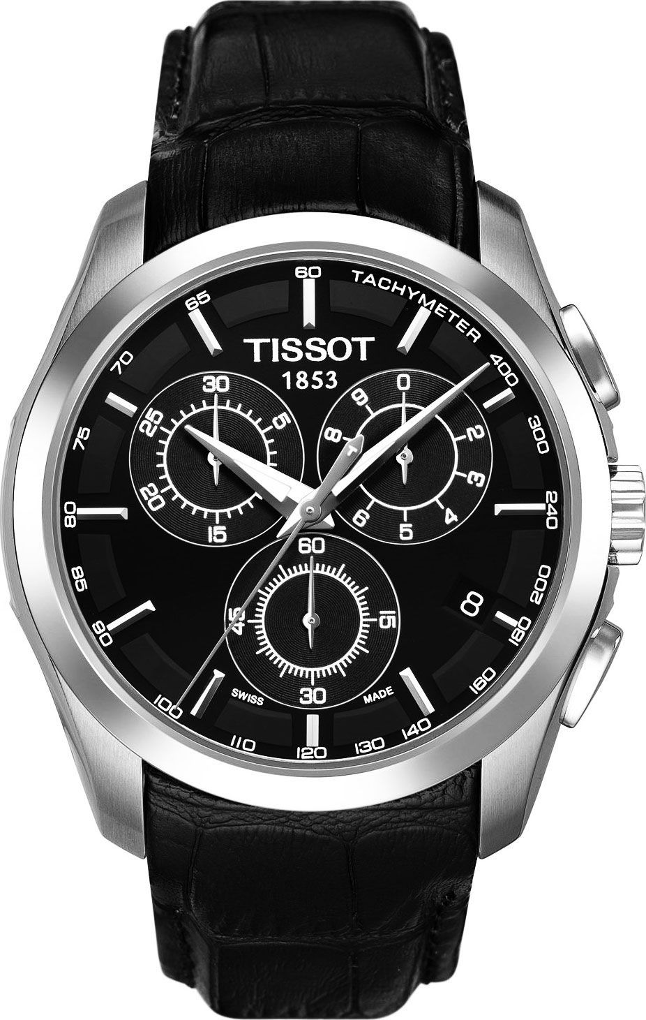 Tissot T-Classic Tissot Couturier Black Dial 41 mm Quartz Watch For Men - 1