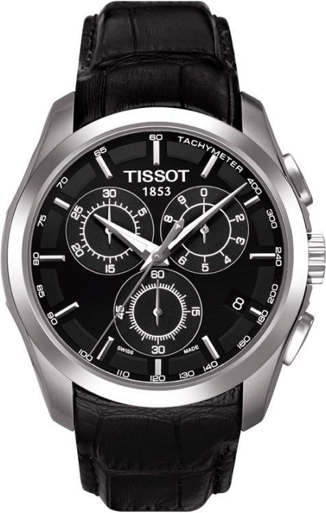 Tissot T-Lady  Black Dial 41 mm Quartz Watch For Men - 1