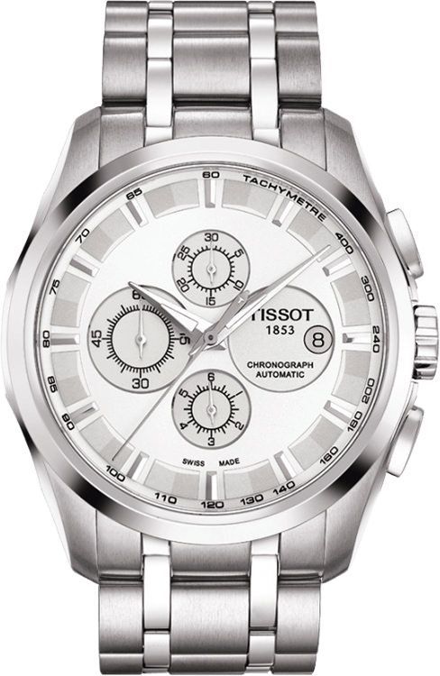Tissot T-Classic  Silver Dial 43 mm Automatic Watch For Men - 1