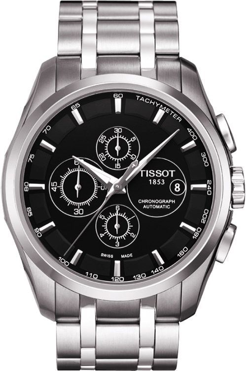 Tissot T-Classic  Black Dial 43 mm Automatic Watch For Men - 1