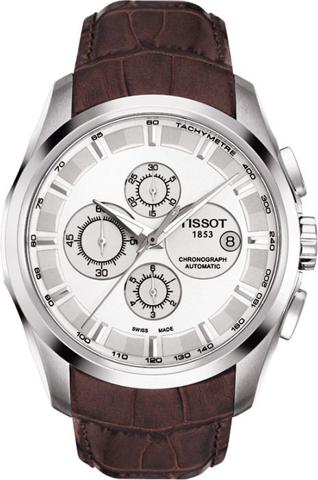 Tissot T-Classic  Silver Dial 43 mm Automatic Watch For Men - 1