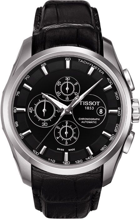 Tissot T-Classic  Black Dial 43 mm Automatic Watch For Men - 1