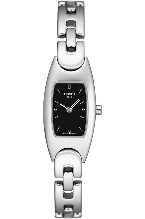 Tissot T-Lady  Black Dial 17 mm Quartz Watch For Women - 1