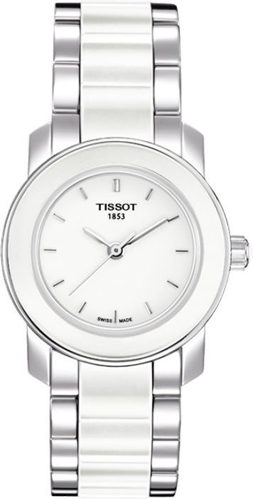 Tissot T-Lady Cera White Dial 28 mm Quartz Watch For Women - 1
