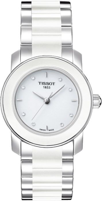 Tissot Cera 28 mm Watch in White Dial For Women - 1