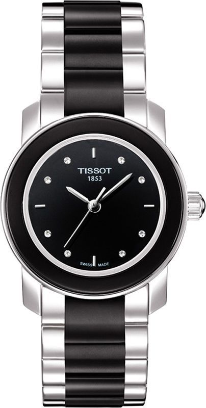 Tissot Cera 28 mm Watch in Black Dial For Women - 1