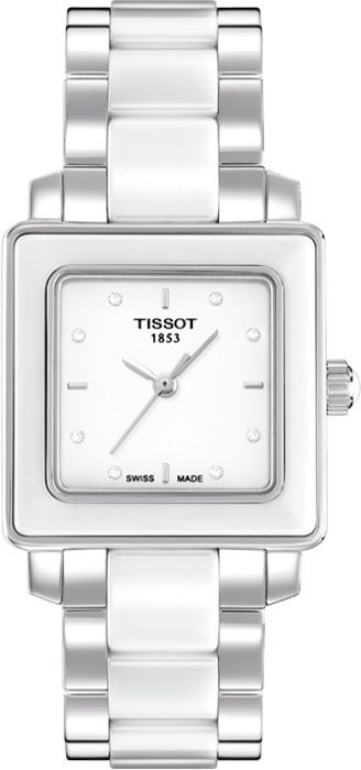 Tissot Cera 26 mm Watch in White Dial For Women - 1