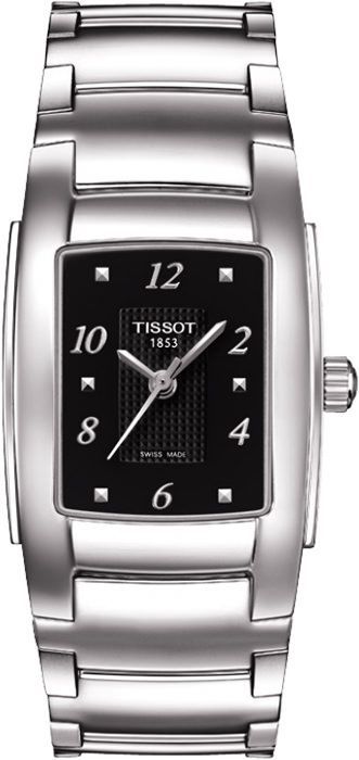 Tissot T-Lady Tissot T10 Black Dial 25.4 mm Quartz Watch For Women - 1
