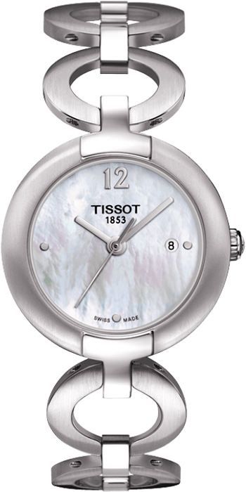 Tissot T-Lady Pinky MOP Dial 27.9 mm Quartz Watch For Women - 1