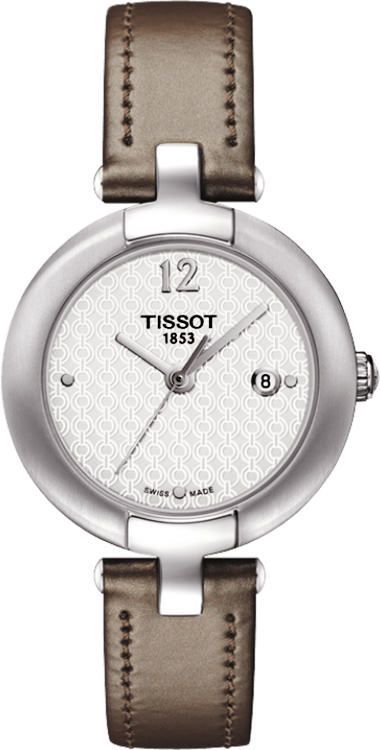 Tissot T-Lady Pinky Silver Dial 27 mm Quartz Watch For Women - 1