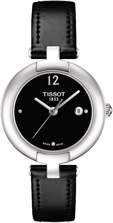 Tissot T-Lady Pinky Black Dial 27 mm Quartz Watch For Women - 1