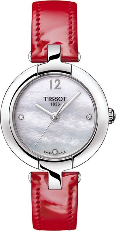 Tissot T-Lady Pinky MOP Dial 27 mm Quartz Watch For Women - 1