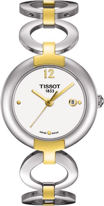 Tissot T-Lady Pinky White Dial 28 mm Quartz Watch For Women - 1