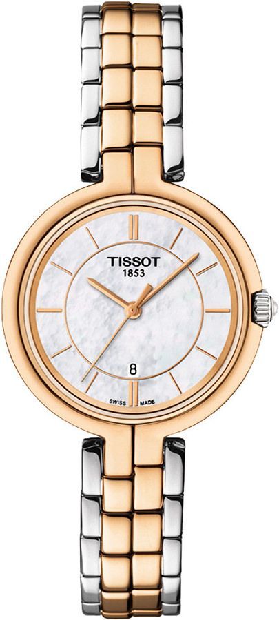 Tissot T-Lady Tissot Flamingo MOP Dial 26 mm Quartz Watch For Women - 1