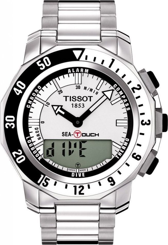Tissot Special Collections Sea Touch White Dial 44 mm Quartz Watch For Men - 1