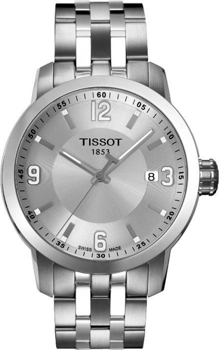 Tissot T-Sport Tissot PRC 200 Silver Dial 39 mm Quartz Watch For Men - 1