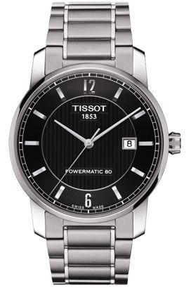 Tissot Titanium Automatic 40 mm Watch in Black Dial For Men - 1
