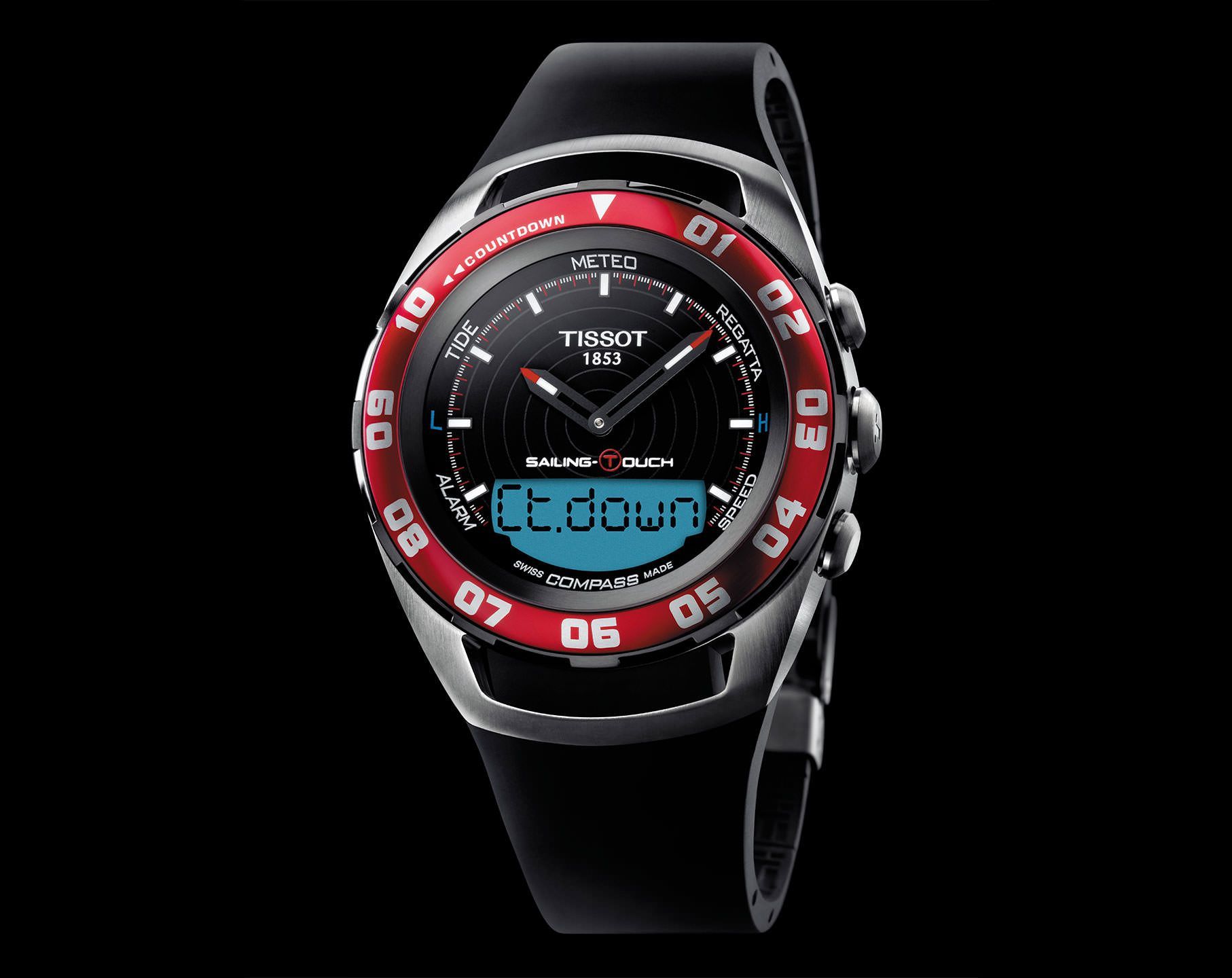 Tissot Tissot Sailing-Touch 45 mm Watch in Black Dial For Men - 2