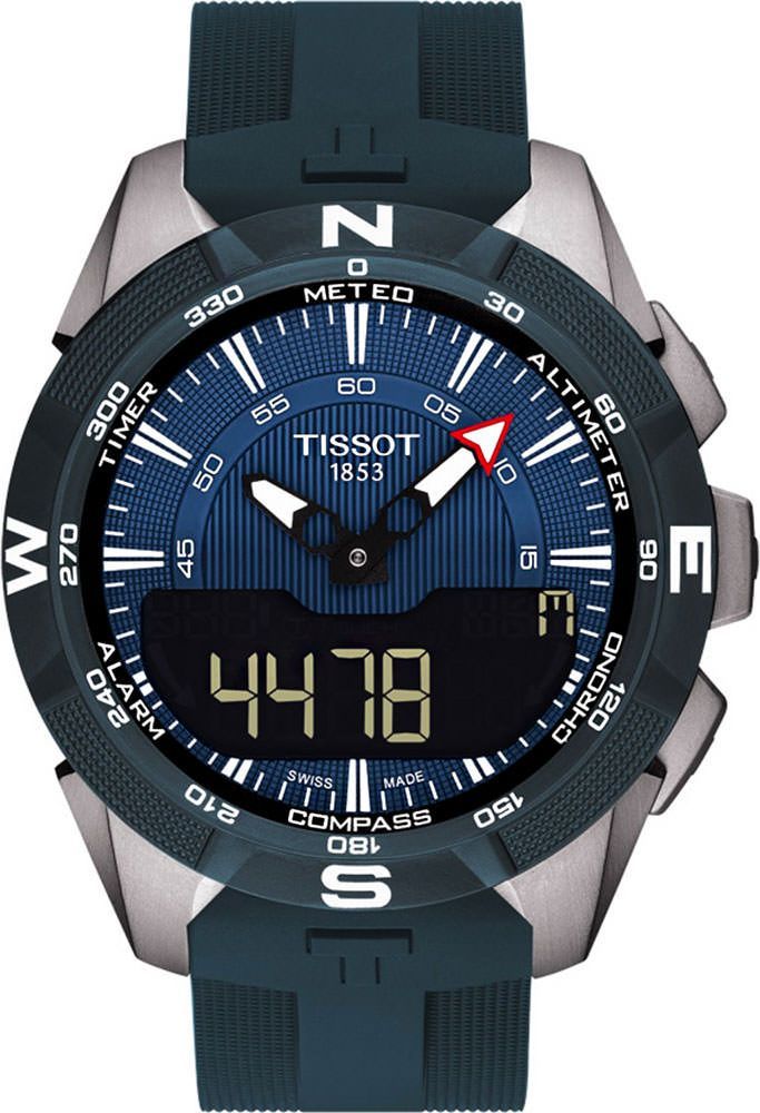 Tissot Touch Collection  Blue Dial 45 mm Quartz Watch For Men - 1