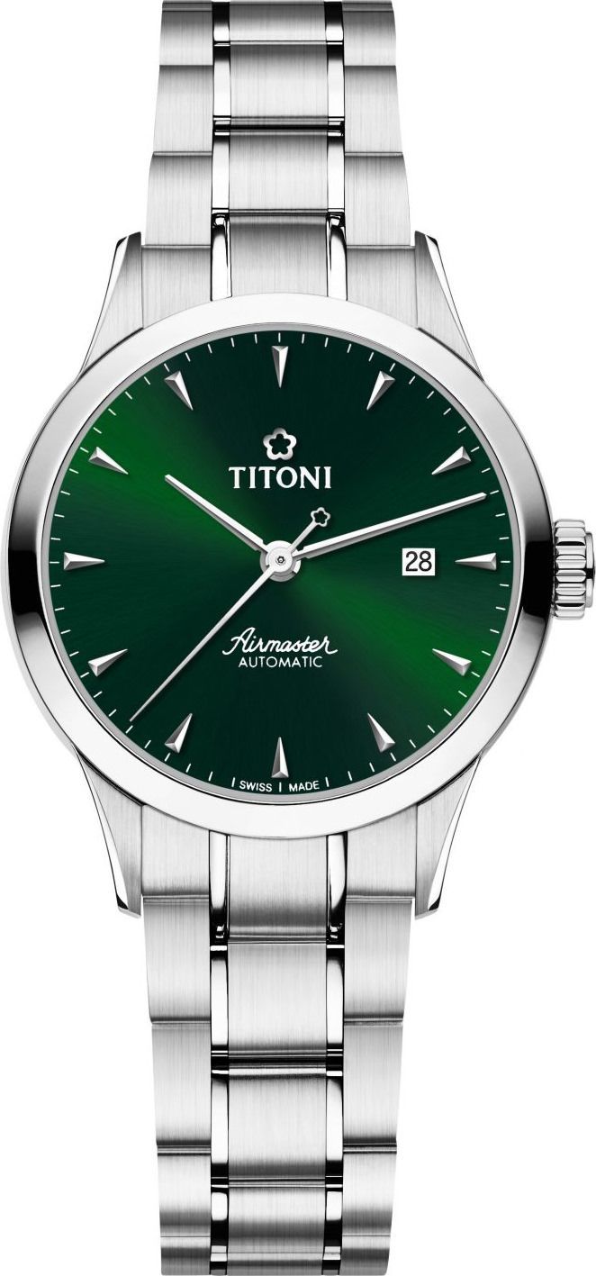 Titoni Airmaster  Green Dial 29 mm Automatic Watch For Women - 1