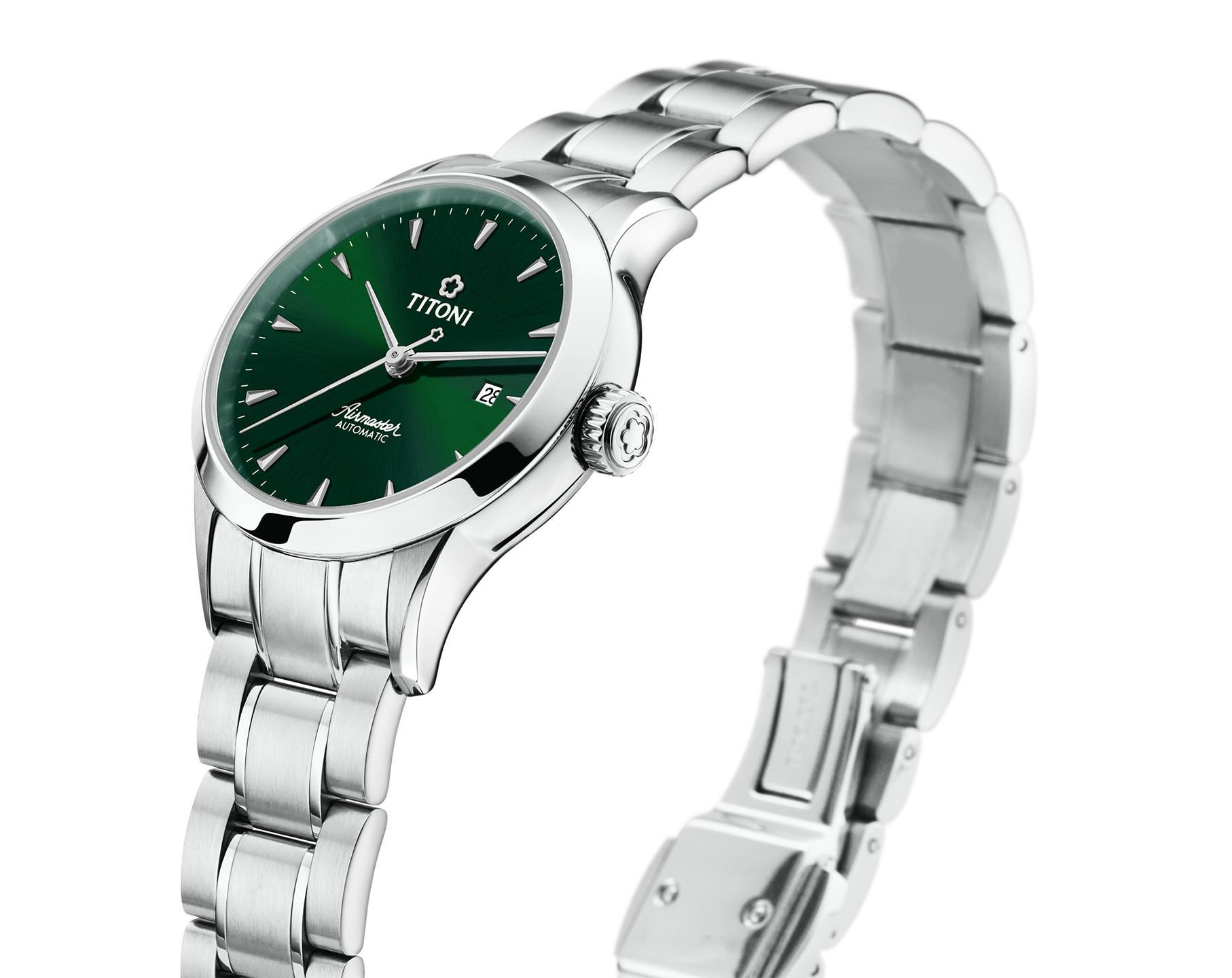 Titoni Airmaster  Green Dial 29 mm Automatic Watch For Women - 2