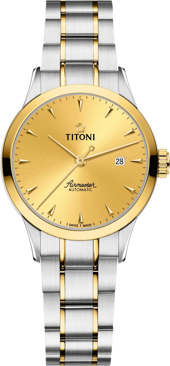 Titoni Airmaster  Champagne Dial 29 mm Automatic Watch For Women - 1