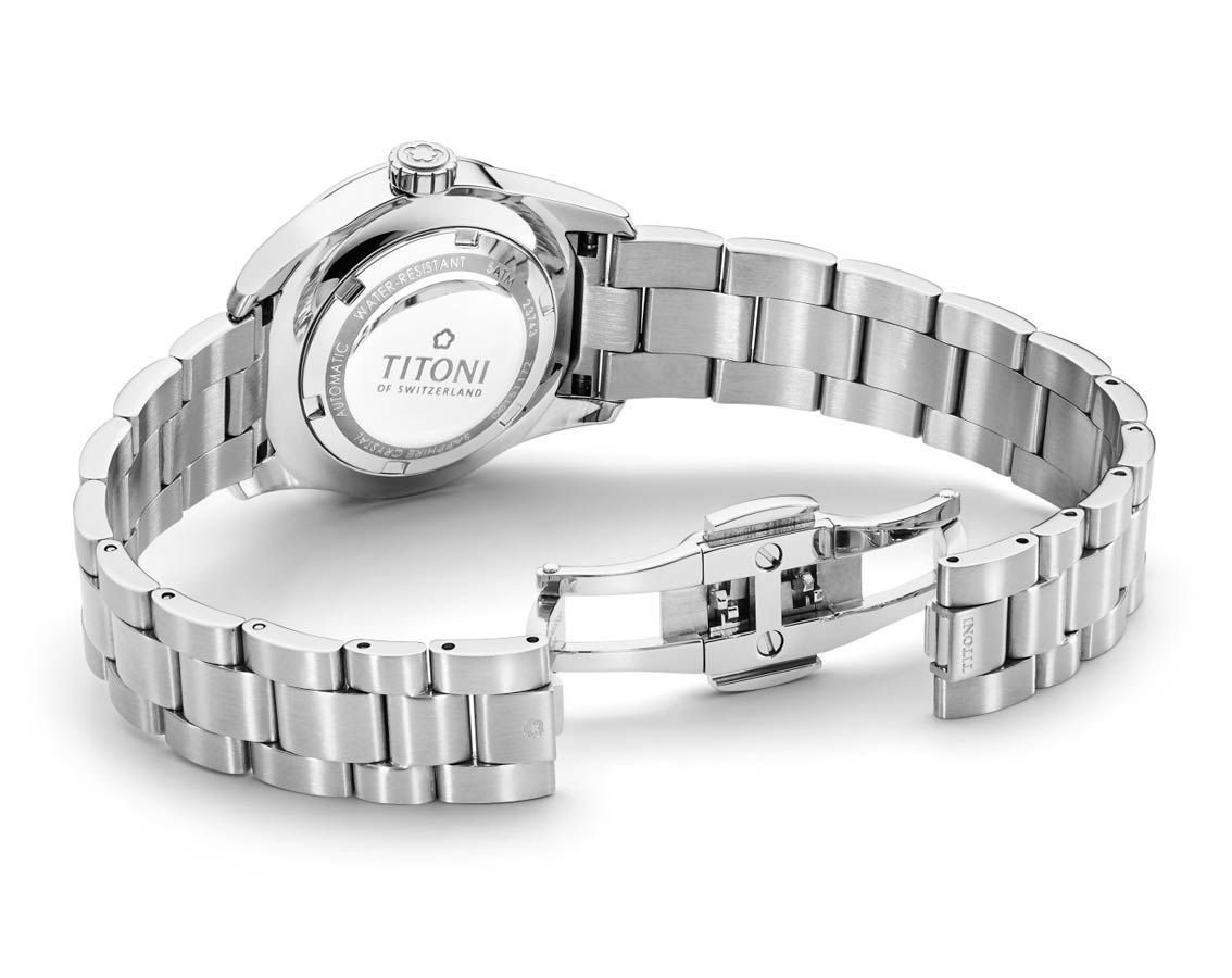 Titoni Airmaster  Silver Dial 29 mm Automatic Watch For Women - 2