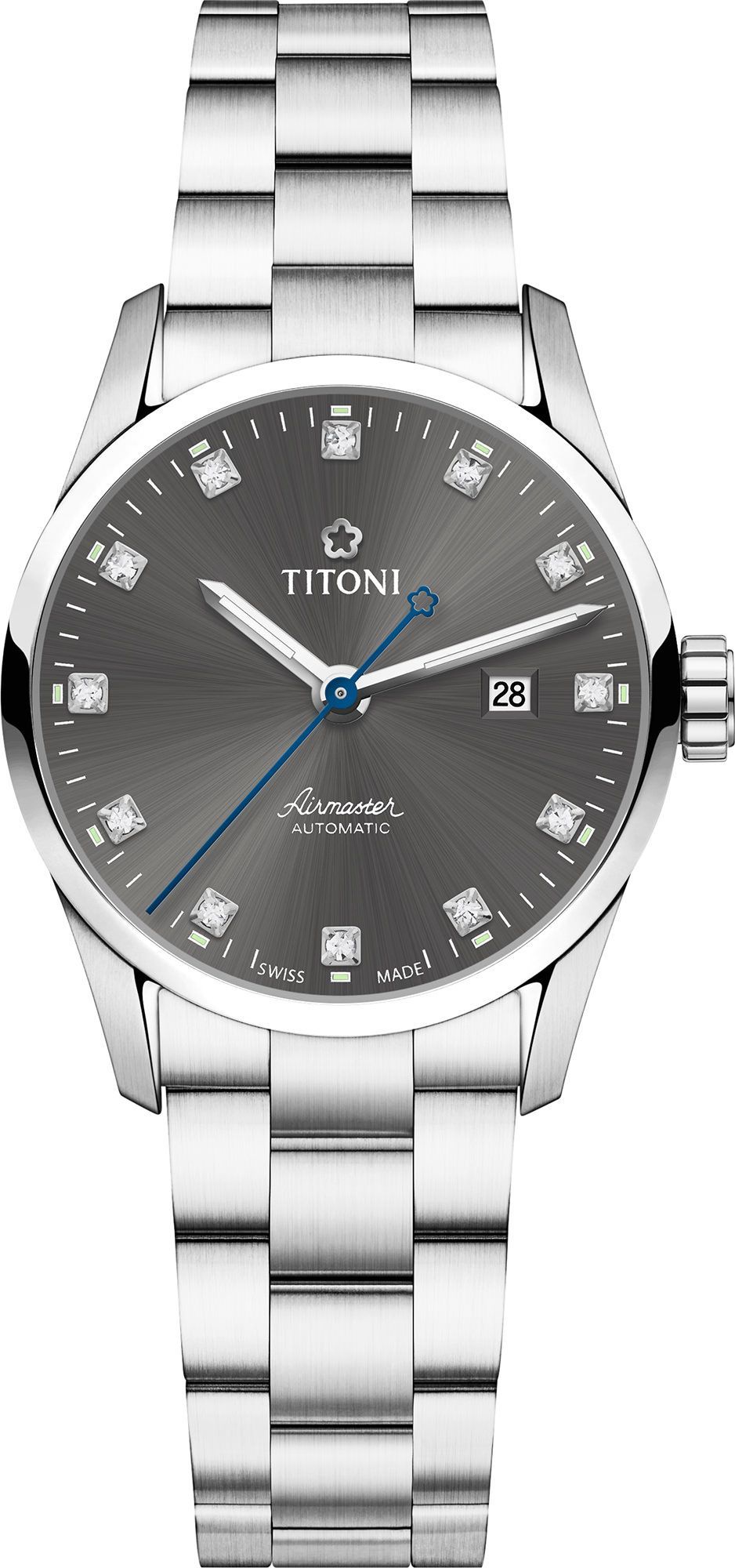 Titoni Airmaster  Grey Dial 29 mm Automatic Watch For Women - 1