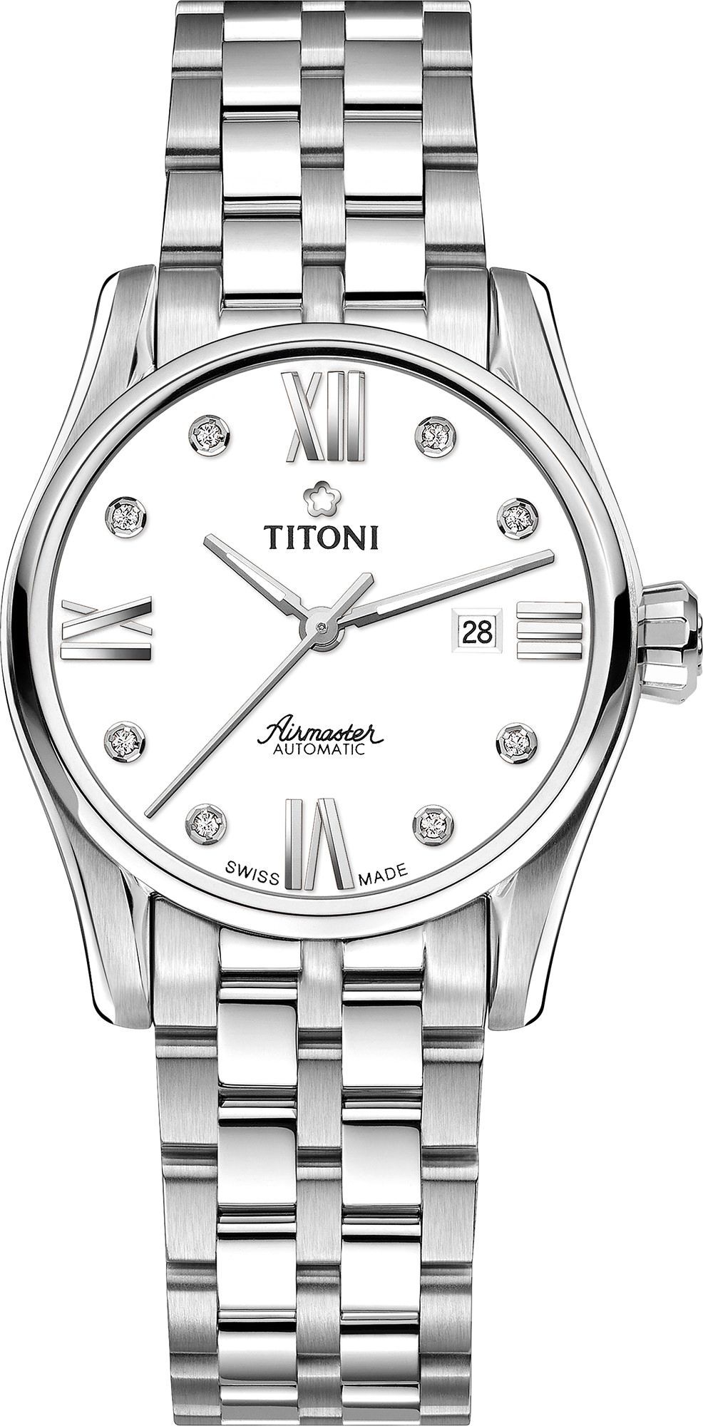 Titoni Airmaster  Silver Dial 29 mm Automatic Watch For Women - 1