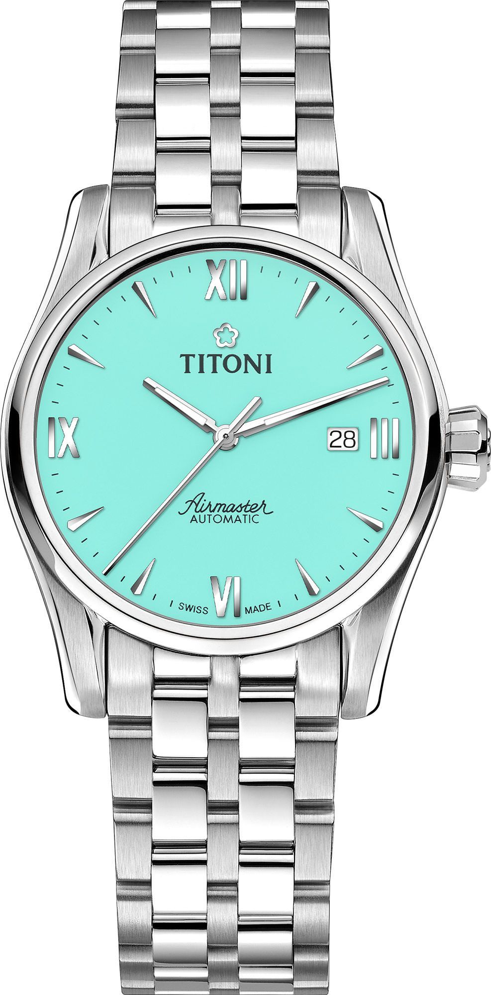Titoni Airmaster  Turquoise Dial 29 mm Automatic Watch For Women - 1