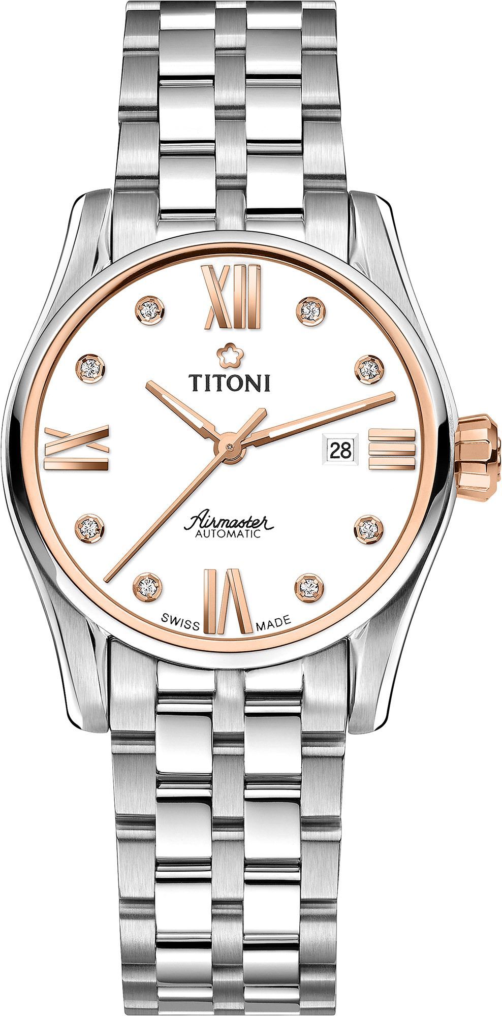 Titoni Airmaster  Silver Dial 29 mm Automatic Watch For Women - 1