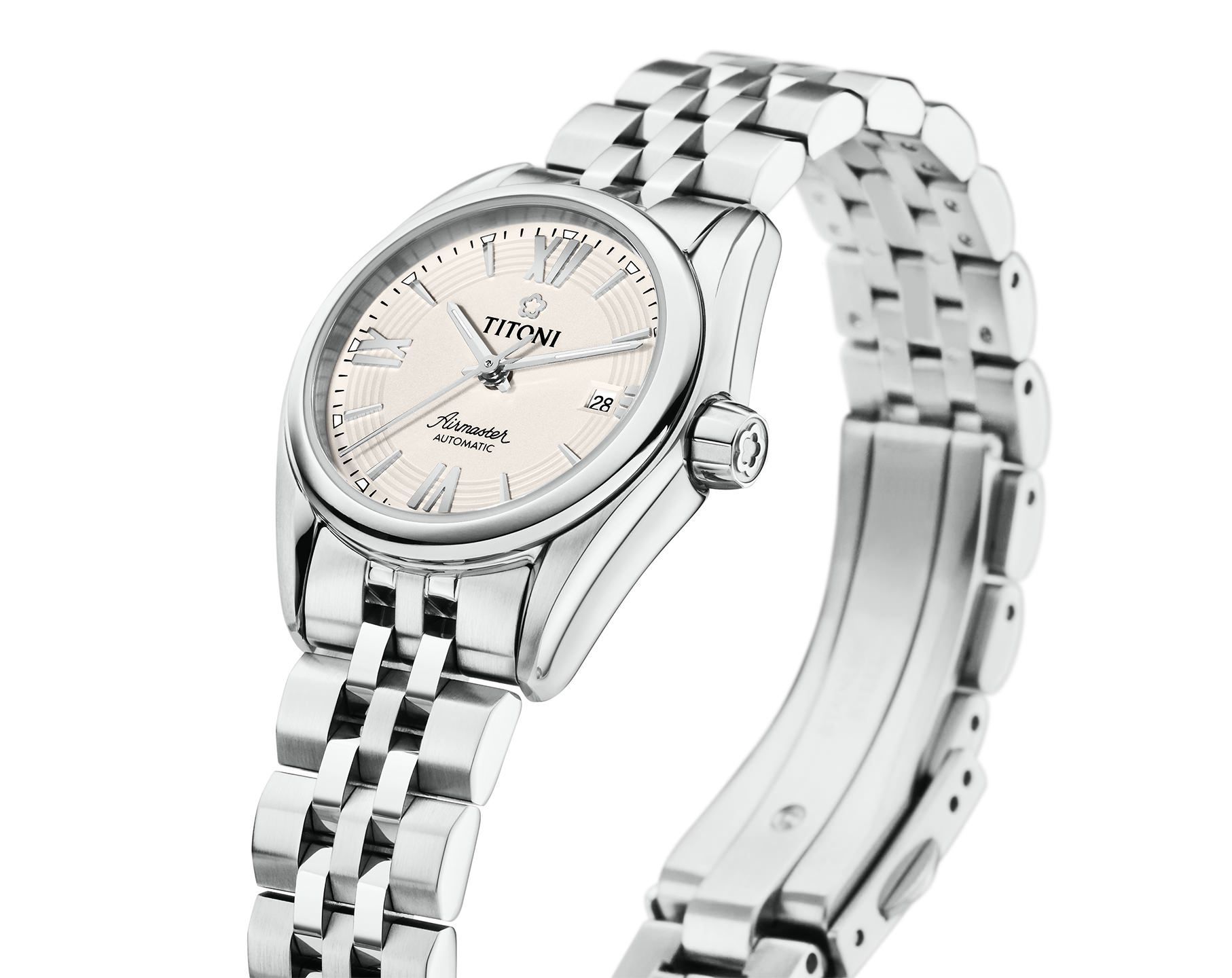 Titoni Airmaster  Silver Dial 27 mm Automatic Watch For Women - 2