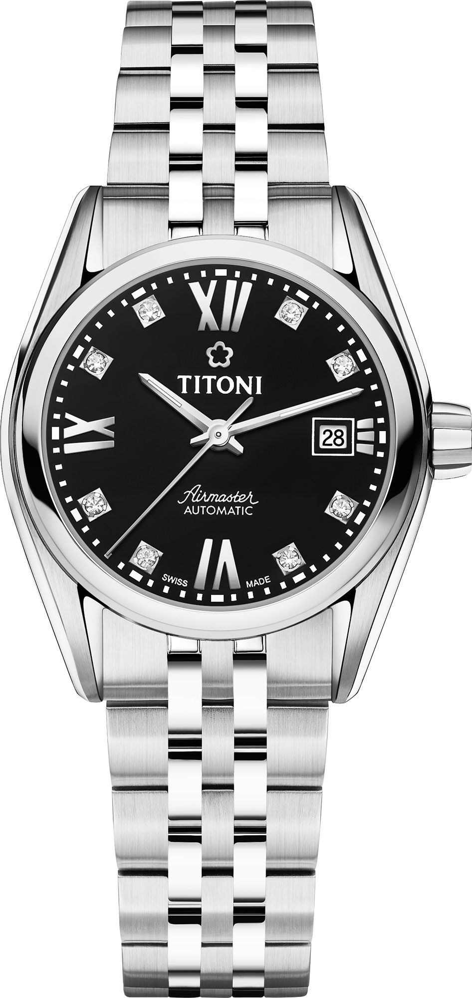 Titoni Airmaster  Black Dial 27 mm Automatic Watch For Women - 1