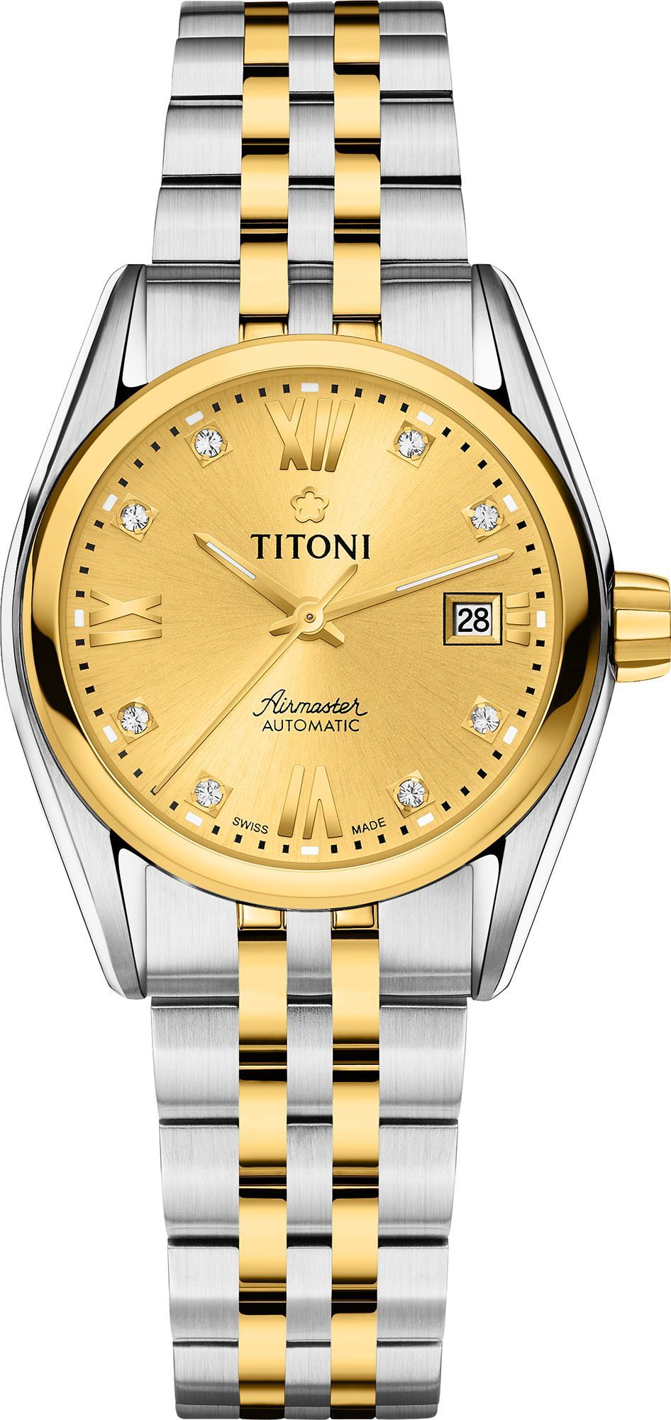 Titoni Airmaster  Champagne Dial 27 mm Automatic Watch For Women - 1