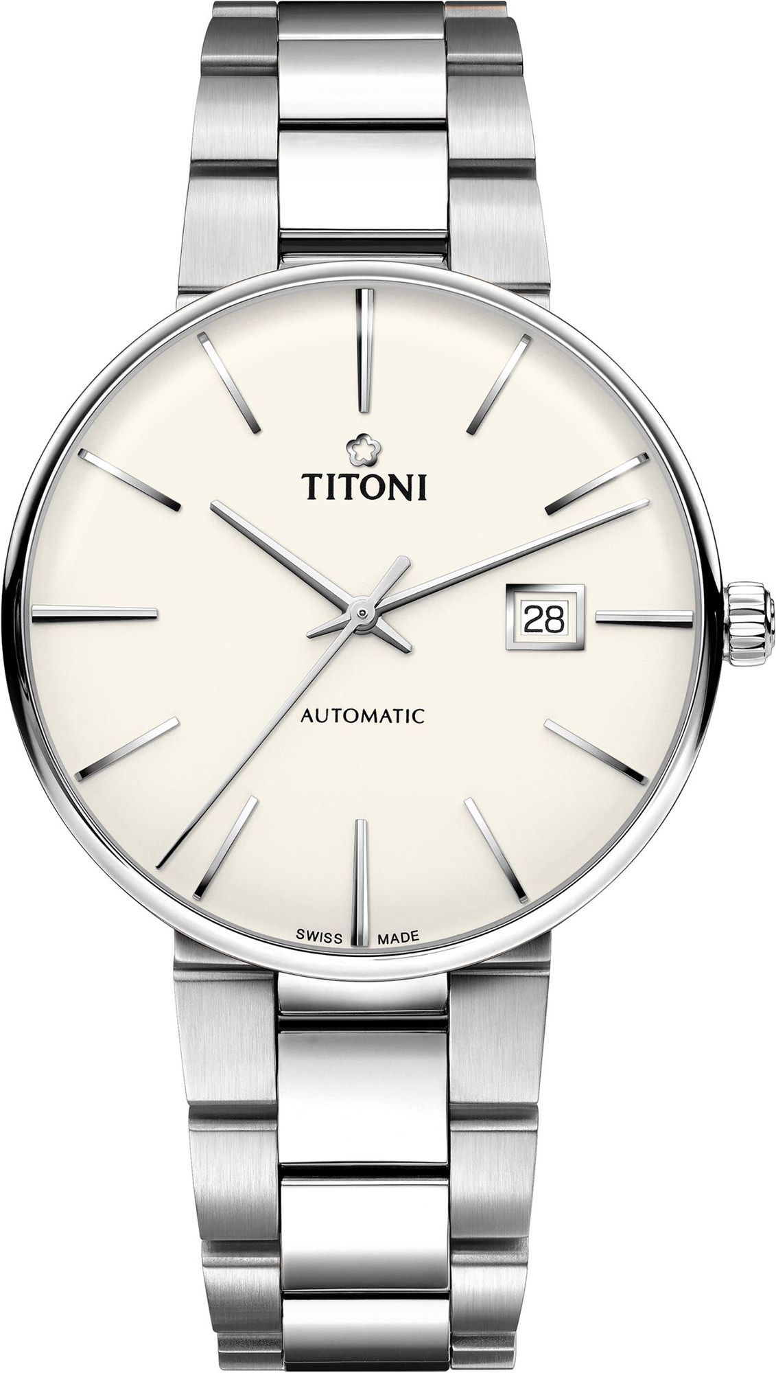 Titoni Airmaster  Silver Dial 42 mm Automatic Watch For Men - 1
